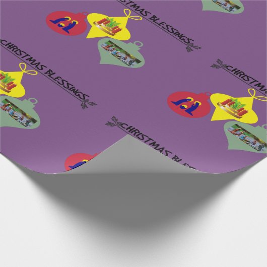 De Zegen van Kerstmis Cadeaupapier (Hoek)