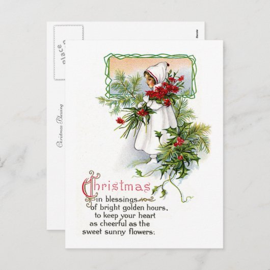 De Zegen van Kerstmis Feestdagenkaart (Voorkant / Achterkant)