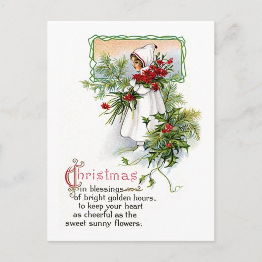 De Zegen van Kerstmis Feestdagenkaart (Voorkant)