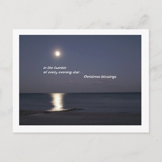 De Zegen van Kerstmis van de avond Feestdagenkaart (Voorkant)