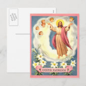 De Zegen van Pasen Feestdagenkaart (Voorkant / Achterkant)