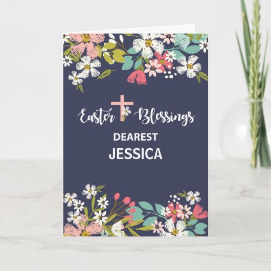 De Zegen van Pasen van de Naam van de douane van Kaart (Voorkant)