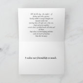 De zegen van vriendschap kaart (Binnen)