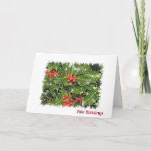 De Zegen van Yule Feestdagen Kaart