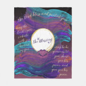 De zegenende fleece gooi deken (Voorkant)