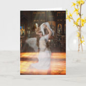 'De zegenende' Kaart (Gele Bloem)