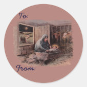 De zegeningen van Christmas Gift Label Stickers (Voorkant)