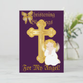 De zegeningen van de doop van mijn engel-Aangepast Kaart (Staand voorkant)