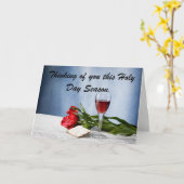 De zegeningen van de Heilige Dag. Kaart (Gele Bloem)