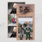 De zegeningen van de kerstfotokaart feestdagenkaart (Voorkant / Achterkant)