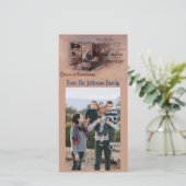 De zegeningen van de kerstfotokaart feestdagenkaart (Staand voorkant)