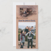 De zegeningen van de kerstfotokaart feestdagenkaart (Voorkant)