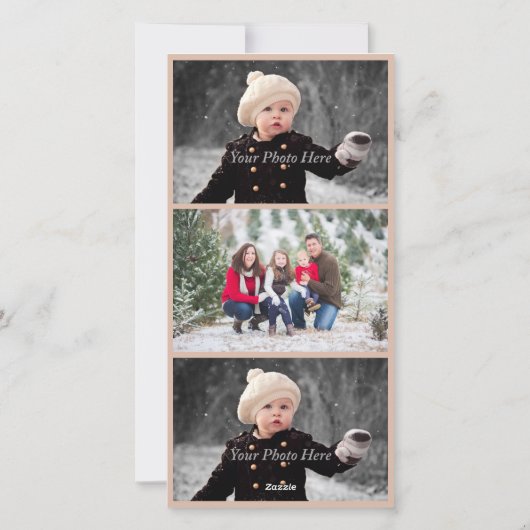 De zegeningen van de kerstfotokaart feestdagenkaart (Achterkant)