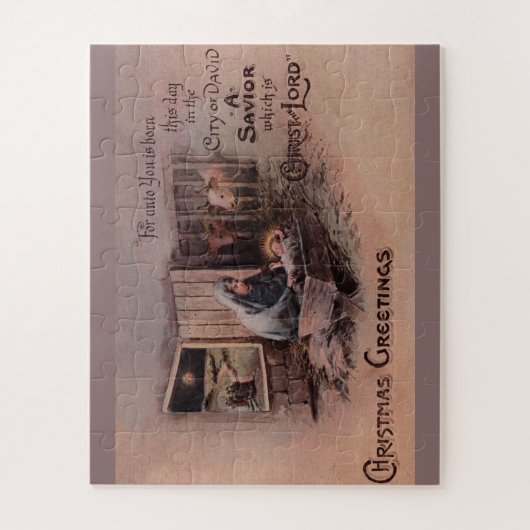 De zegeningen van de kerstpuzzel legpuzzel (Verticaal)