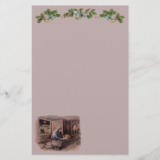 De zegeningen van de kerststal briefpapier (Achterkant)