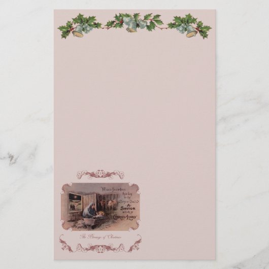 De zegeningen van de kerststal briefpapier (Voorkant)