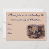 De zegeningen van de kerstviering uitnodiging (Achterkant)