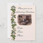 De zegeningen van de kerstviering uitnodiging (Achterkant)