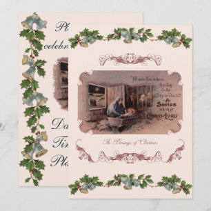 De zegeningen van de kerstviering uitnodiging