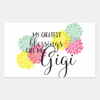 De zegeningen van Gigi Rechthoekige Sticker
