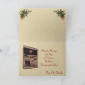 De zegeningen van het kerst Wenskaart Feestdagen Kaart (Binnen)