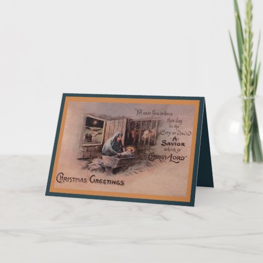 De zegeningen van het kerst Wenskaart Feestdagen Kaart (Voorkant)