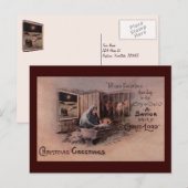 De zegeningen van het kerstBriefkaart Feestdagenkaart (Voorkant / Achterkant)