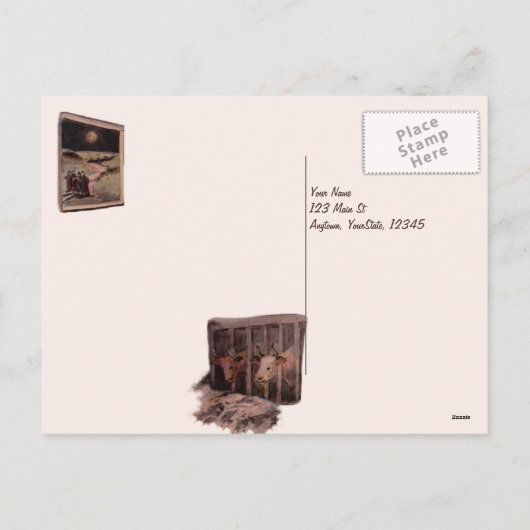 De zegeningen van het kerstBriefkaart Feestdagenkaart (Achterkant)