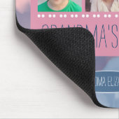 De zegeningen van oma | Fotocollage roze Muismat (Hoek)