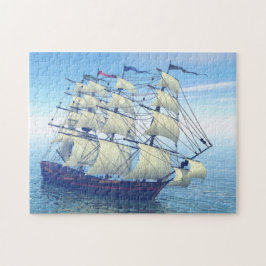 De zeilende schip legpuzzel