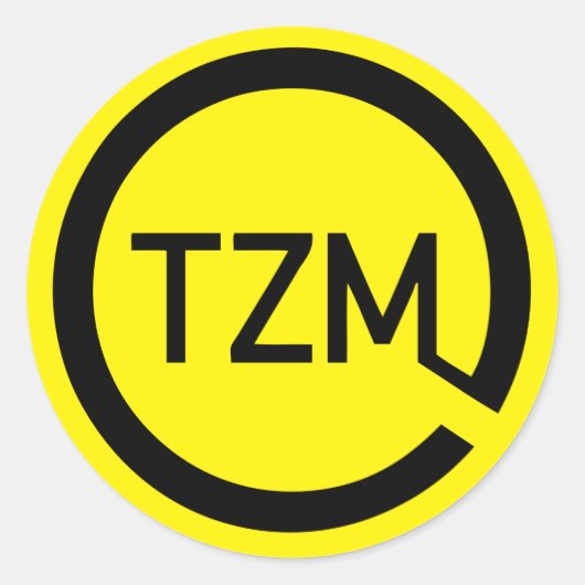 De Zeitgeist Beweging Logo Ronde Sticker (Voorkant)