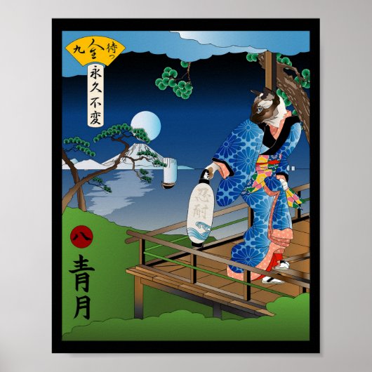 De zeldzaamheid van een blauwe maan poster (Voorkant)