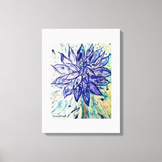 De zeldzame Dahlia Canvas Afdruk (Voorkant)