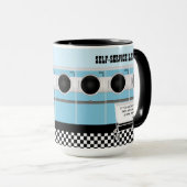 De zelfbedieningswasgoed van de klant die het werk mok (Voorkant rechts)