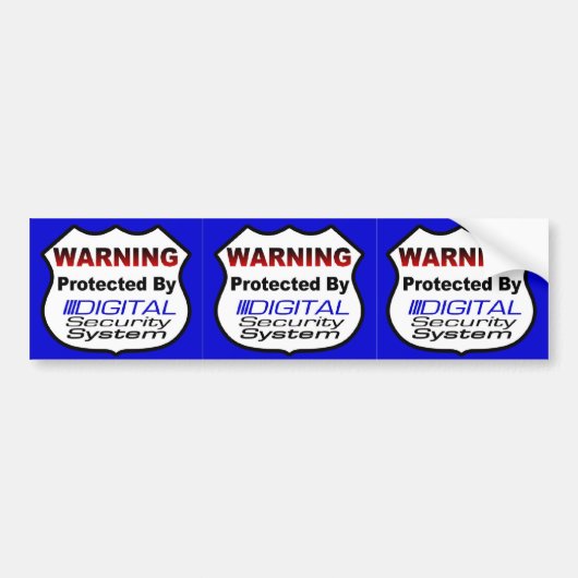 De Zelfklever van de Veiligheid van het huis Decal Bumpersticker (Voorkant)