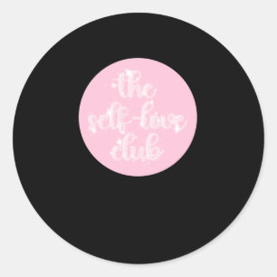 De zelfliefde club ronde sticker