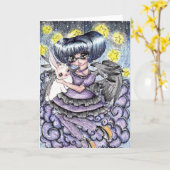 De ZelfWenskaarten van de serafijn Kaart (Gele Bloem)