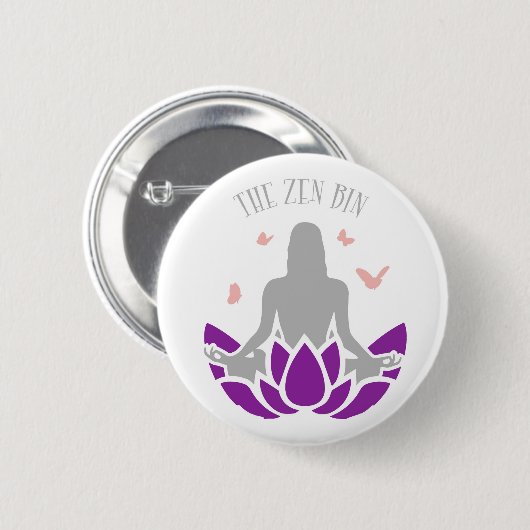 De Zen Bin Pop Socket Ronde Button 5,7 Cm (Voorkant /achterkant)