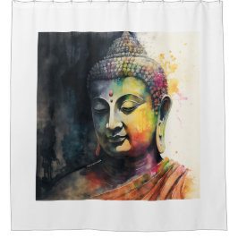 De Zen buddha-meester Douchegordijn