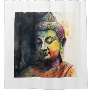 De Zen buddha-meester Douchegordijn