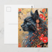 De Zen kat | Japans Ukiyo-e Briefkaart (Voorkant / Achterkant)