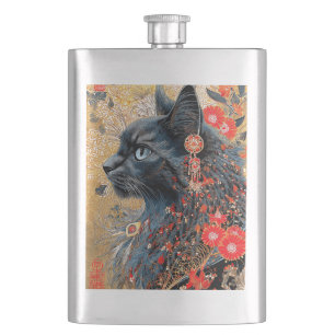 De Zen Kat Vintage Japanse Ukiyo-e Flacon