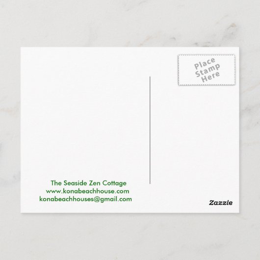 De Zen Katoen Seaside Briefkaart (Achterkant)