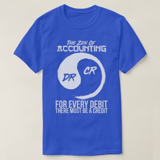 De Zen van Boekhouding T-shirt (Design voorkant)