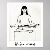 De Zen Violist print (Voorkant)