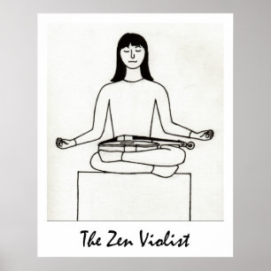 De Zen Violist print
