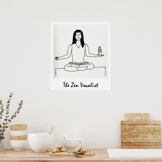 De Zen Vocalist print (Keuken)