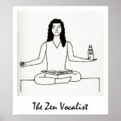 De Zen Vocalist print (Voorkant)