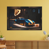 De Zephyr Centorus I950 sportcoupé Canvas Afdruk (Insitu (Woonkamer))