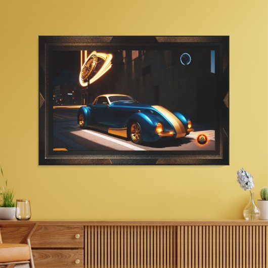 De Zephyr Centorus I950 sportcoupé Canvas Afdruk (Insitu (Woonkamer))